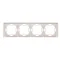 Ramka 4-krotna NEOS – uniwersalna poziom i pion, biała