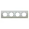 Ramka 4-krotna szkło - srebro / ramka pośrednia aluminium mat