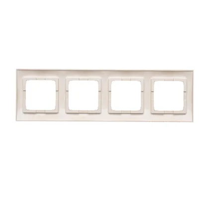 Ramka 4-krotna uniwersalna do puszek karton-gips IP20 / IP44, złoty (metalik)
