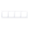 Ramka 4-krotna uniwersalna IP20 / IP44 biała