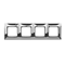 Ramka 4-krotna uniwersalna IP20 / IP44 chrom