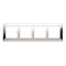 Ramka 4-krotna uniwersalna IP20 / IP44 inox