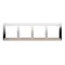 Ramka 4-krotna uniwersalna IP20 / IP44 inox