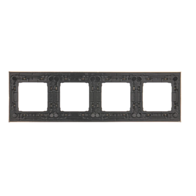 Ramka 4-krotna uniwersalna IP20 / IP44 inox