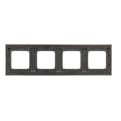 Ramka 4-krotna uniwersalna IP20 / IP44 inox