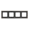 Ramka 4-krotna uniwersalna IP20 / IP44 inox