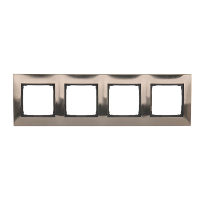 Ramka 4-krotna uniwersalna IP20 / IP44 inox