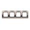 Ramka 4-krotna uniwersalna IP20 / IP44 inox