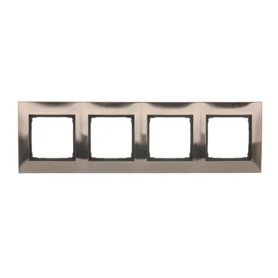 Ramka 4-krotna uniwersalna IP20 / IP44 inox