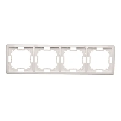 Ramka 4-krotna uniwersalna poziom i pion biała