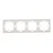 Ramka 4-krotna uniwersalna poziom i pion biała
