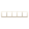 Ramka 5-krotna uniwersalna do puszek karton-gips IP20 / IP44 krem