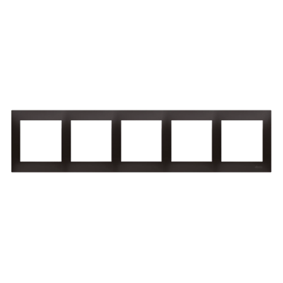 Ramka 5-krotna uniwersalna IP20 / IP44 antracyt (metalik)
