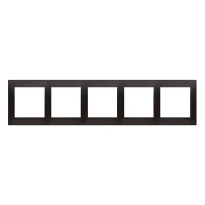 Ramka 5-krotna uniwersalna IP20 / IP44 antracyt (metalik)