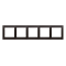 Ramka 5-krotna uniwersalna IP20 / IP44 antracyt (metalik)
