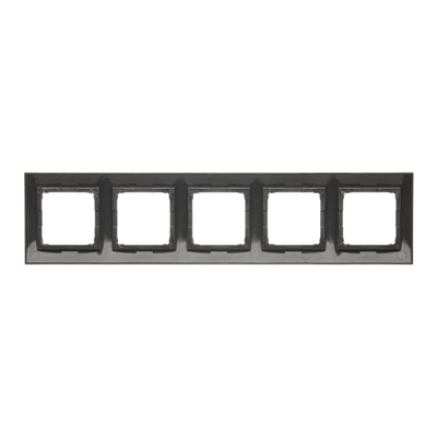 Ramka 5-krotna uniwersalna IP20 / IP44 antracyt (metalik)