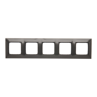 Ramka 5-krotna uniwersalna IP20 / IP44 antracyt (metalik)
