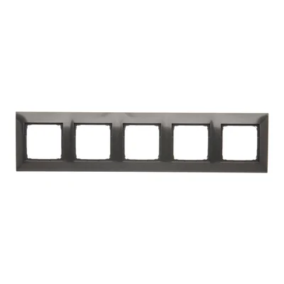 Ramka 5-krotna uniwersalna IP20 / IP44 antracyt (metalik)