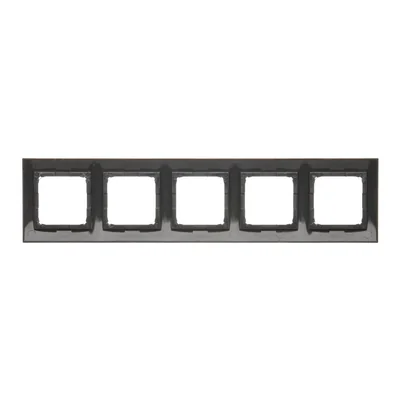 Ramka 5-krotna uniwersalna IP20 / IP44 antracyt (metalik)