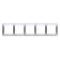 Ramka 5-krotna uniwersalna IP20 / IP44 srebrny (metalik)