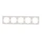 Ramka 5-krotna uniwersalna poziom i pion biała