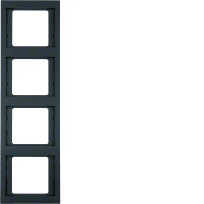 Ramka czterokrotna pionowa antracyt matowy lakierowany