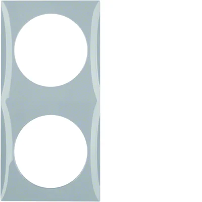 Ramka dwukrotna szary połysk