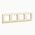 Ramka poczwórna kolor kremowy