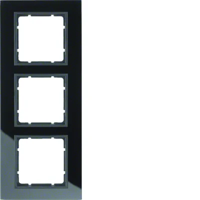 Ramka szklana trzykrotna antracyt