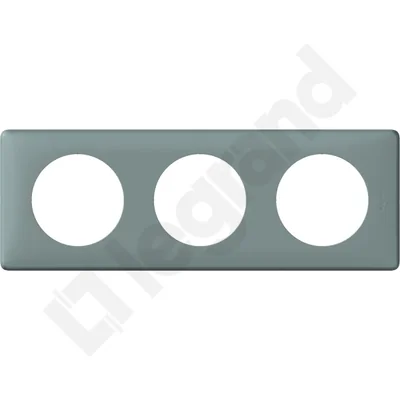 Ramka trójmodułowa kolor szary