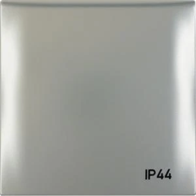 Ramka z pokrywą z nadrukiem "IP44", chrom, mat, lakierowany, Integro Flow