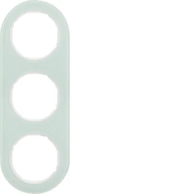 R.CLASSIC Ramka 3-krotna szkło biała