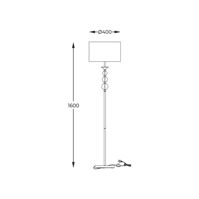 REA Lampa podłogowa biała