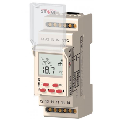 Regulator temperatury 5-60c bez sondy 230V AC TYP: RTM-20