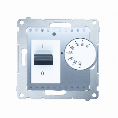 Regulator temperatury z czujnikiem wewnętrznym (moduł) 16A 230V srebrny (metalik)