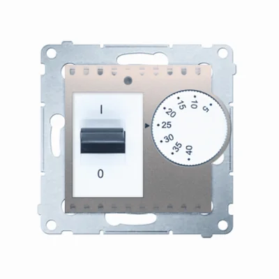 Regulator temperatury z czujnikiem wewnętrznym (moduł) 16A 230V złoty (metalik)