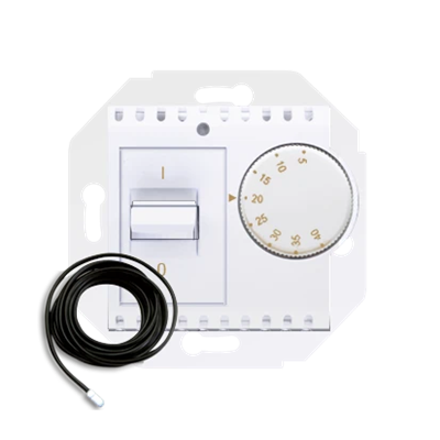 Regulator temperatury z czujnikiem zewnętrznym (moduł) 16A 230V biały