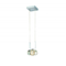 RUBIC 1 Lampa wisząca chrom