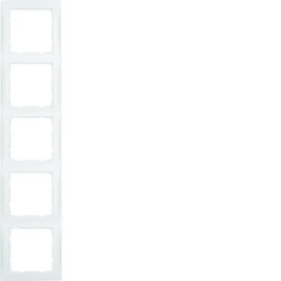 S.1 Ramka 5-krotna biała matowa