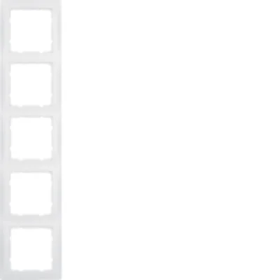 S.1 Ramka 5-krotna biała matowa