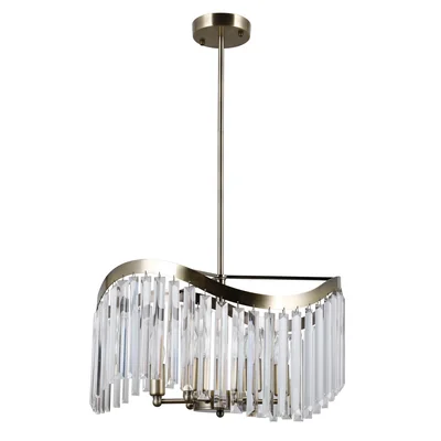 Sabriga Lampa wisząca sześciopunktowa 48cm 40W E14 IP20 brąz antyczny