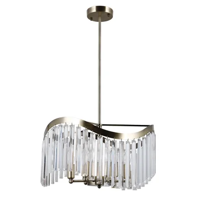 Sabriga Lampa wisząca sześciopunktowa 48cm 40W E14 IP20 brąz antyczny