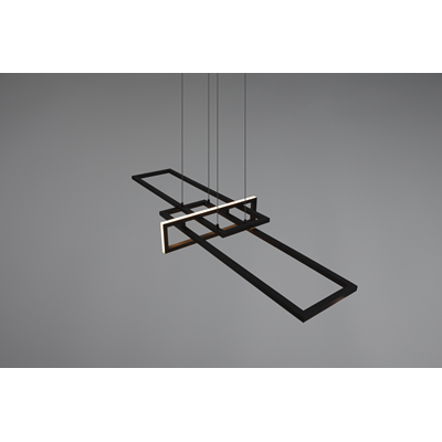 SALINAS Lampa wisząca listwa 110cm czarna