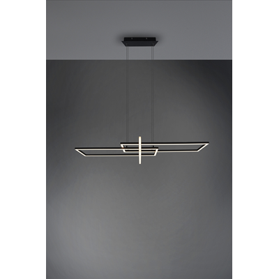 SALINAS Lampa wisząca listwa 110cm czarna