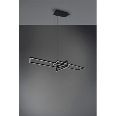 SALINAS Lampa wisząca listwa 110cm czarna