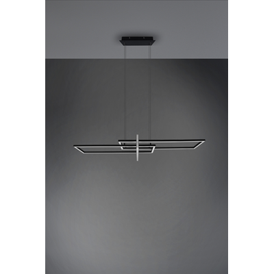 SALINAS Lampa wisząca listwa 110cm czarna