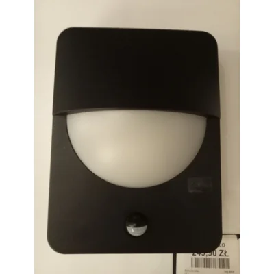 Salvanesco Lampa ścienna z czujnikiem czarna