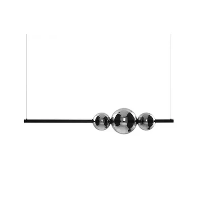 SANDRA 3 Lampa wisząca LED IP20 czarna chrom