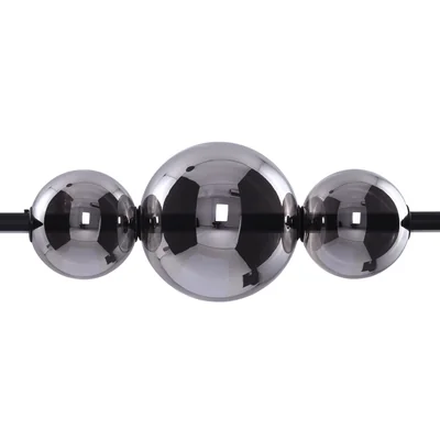 SANDRA 3 Lampa wisząca LED IP20 czarna chrom