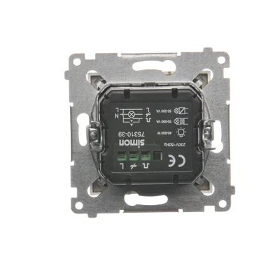 Ściemniacz dwuprzyciskowy (moduł) 40-500 W (300 VA), złoty metalik